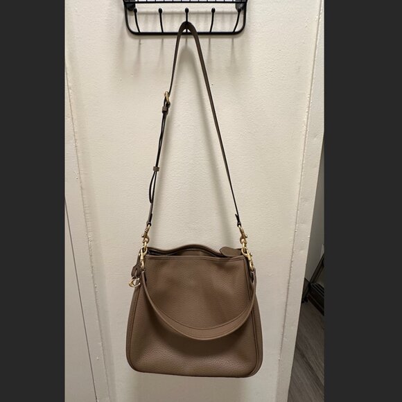 Coach Cary Shoulder Bag - Dark Stone/Brass - Picture 6 of 8